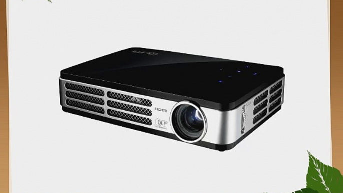 Vivitek Qumi Q5 500 Lumen WXGA HD 720p HDMI 3D-Ready Pocket DLP Projector with 4GB Memory (Black)