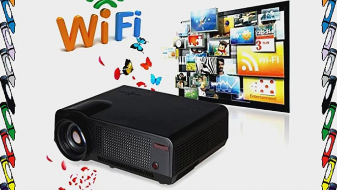 Excelvan? 2800 Lumens Wireless WIFI Internet Projector Built in Dual Core Android 4.2 OS Wireless