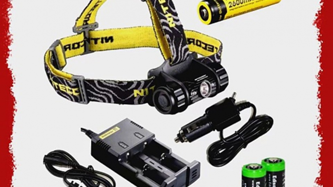 Nitecore HC50 565 Lumens CREE XM-L2 LED headlamp with Genuine Nitecore NL186 18650 2600mAh