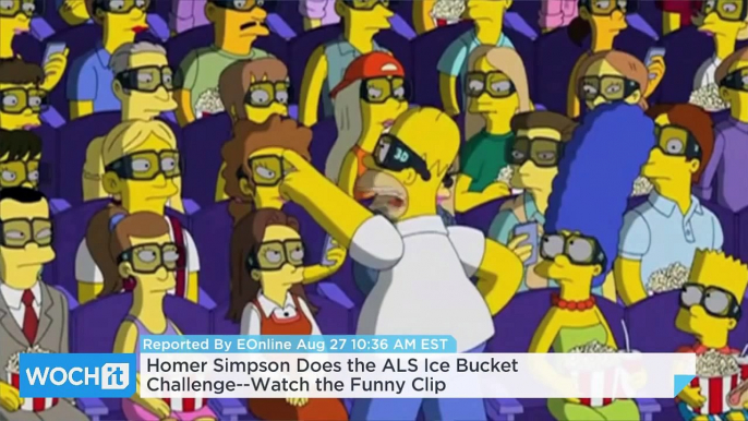 Homer Simpson Does The ALS Ice Bucket Challenge--Watch The Funny Clip