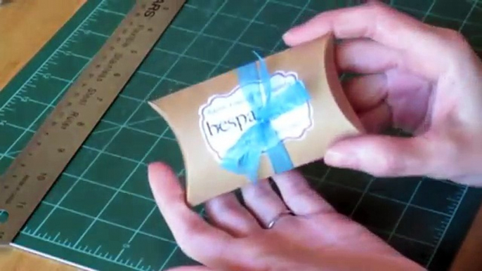 DIY Boxes: How to Make a Pillow Box Tutorial - handmade packaging, great for gifts and jewelry