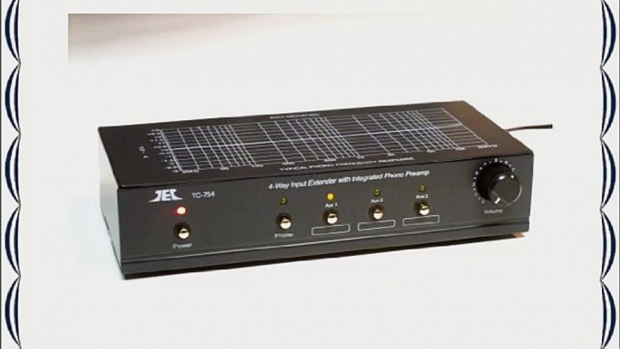 TCC TC-754 BLACK RIAA Phono Preamp With Three Switchable Aux Inputs includes optional PREMIUM