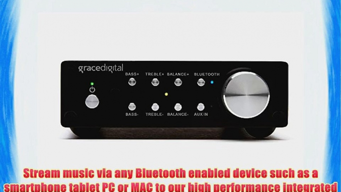 Grace Digital GDI-BTAR513 100 Watt Digital Integrated Stereo Amplifier with Built-In AptX Bluetooth