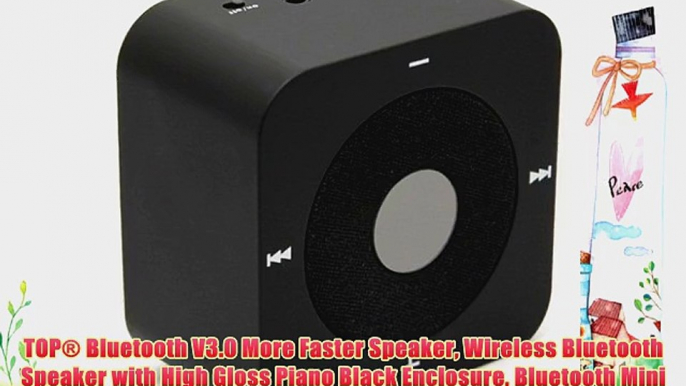 TOP? Bluetooth V3.0 More Faster Speaker Wireless Bluetooth Speaker with High Gloss Piano Black