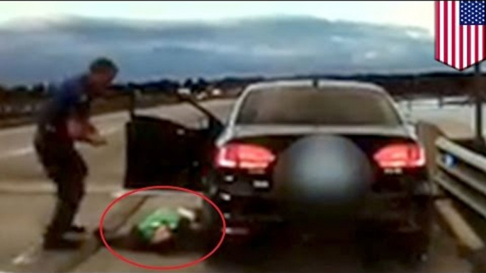 Hero cop Douglas Cropper saves heroine overdose driver caught on dashcam video - TomoNews