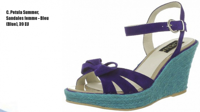 C. Petula Summer, Sandales femme - Bleu (Blue), 39