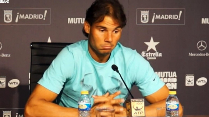 Rafael Nadal Press conference / R3 Madrid Open 2015