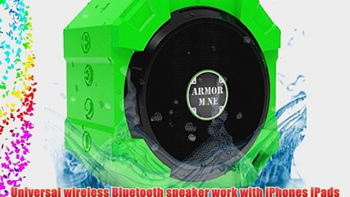 Speaker with Bluetooth for iPhone and Other Mobile Devices Waterproof Rugged Shockproof Dustproof