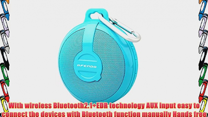 AFENDO? Waterproof Outdoor Wireless Mini USB Rechargeable Portable Bluetooth Speaker with AUX