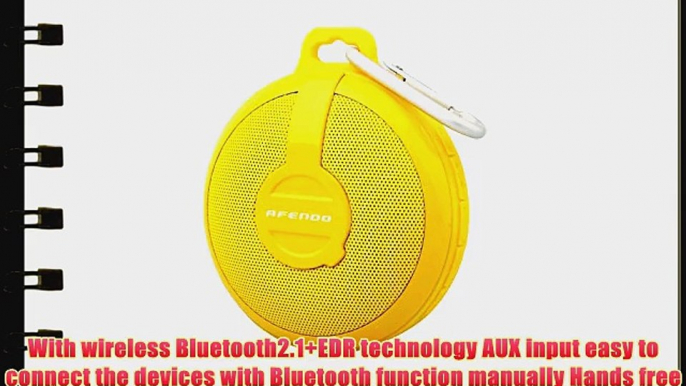 AFENDO? Waterproof Outdoor Wireless Mini USB Rechargeable Portable Bluetooth Speaker with AUX