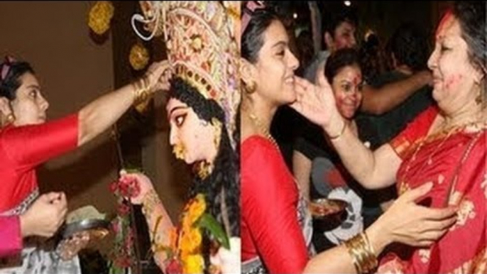 Kajol Celebrates Durga Puja with Family