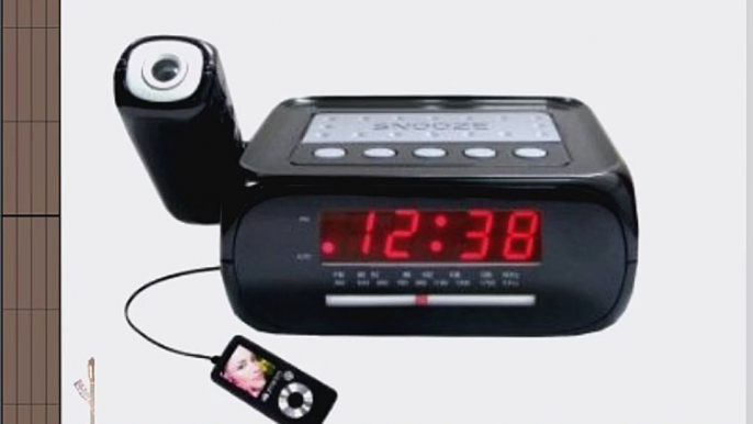 Supersonic SC-371 Digital Projection Alarm Clock with AM/FM Radio