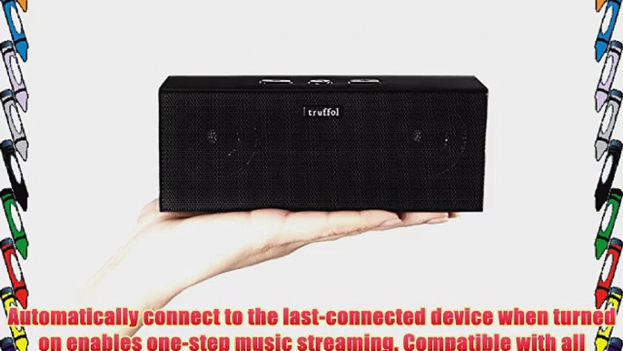 Truffol DuraSound Ultra Portable Wireless Bluetooth Speaker Built-in Speakerphone 8 Hour Playback