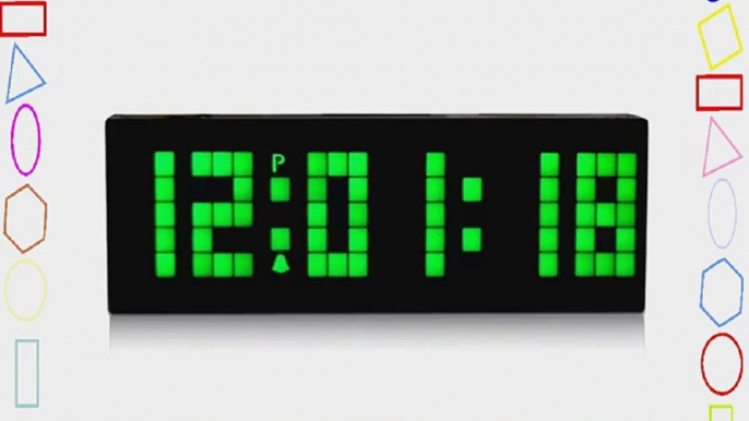 Digital Large Big Number Jumbo LED snooze wall desk Alarm clock count down timer with calendar