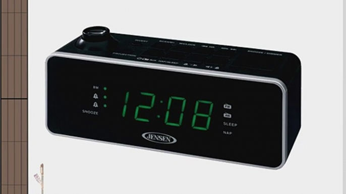 Jensen JCR-235 Dual Alarm Projection Clock Radio