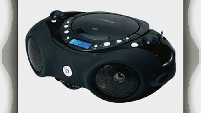 Memorex Sport CD portable Boombox with AM/FM Radio and Digital Display/ AUX input and Headphone