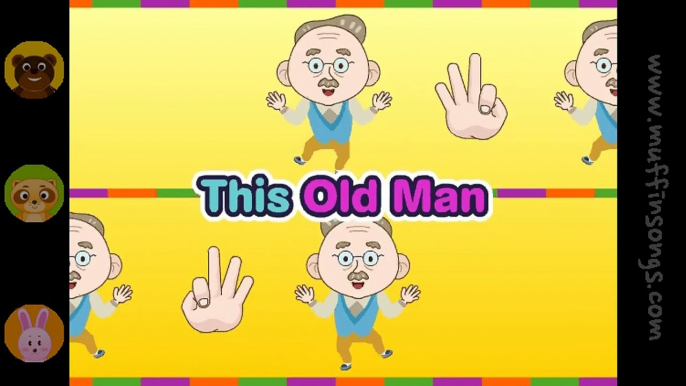 Muffin Songs - This old man  nursery rhymes & children songs with lyrics  muffin songs