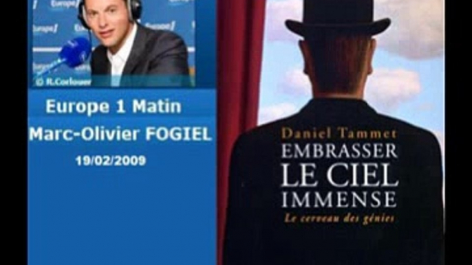 Daniel Tammet invité de Marc-Olivier Fogiel sur Europe 1