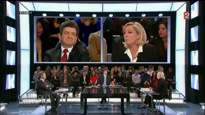 des paroles et des actes : Marine Le Pen refuse de débattre avec Jean-Luc Mélenchon