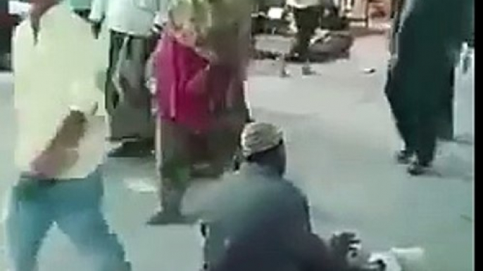 Fake beggar Faking Disability Gets Caught