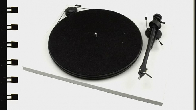 Pro-Ject Essential II White Turntable with Ortofon OM 5E Cartridge