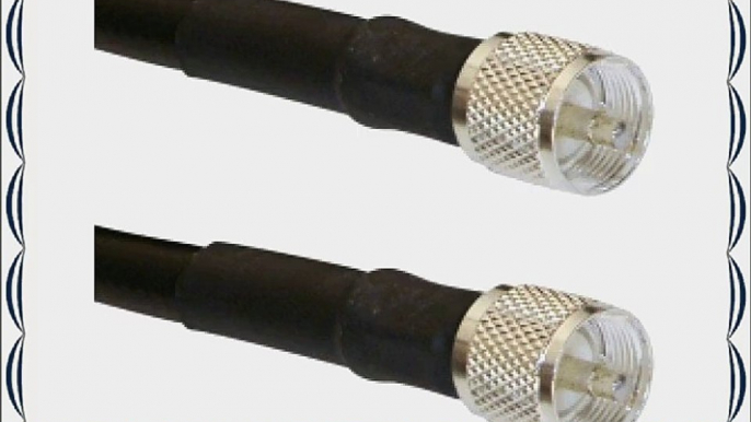 60 foot PL-259 Male MILSPEC RG-213 coaxial cable for Ham and CB Radio Transmission Antenna