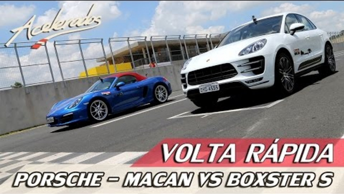 PORSCHE MACAN TURBO VS PORSCHE BOXSTER S - VOLTA RÁPIDA #27 COM RUBENS BARRICHELLO | ACELERADOS