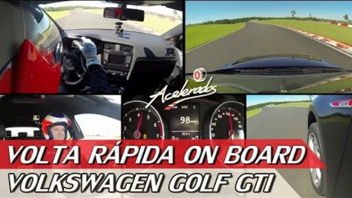 VOLKSWAGEN GOLF GTI - VOLTA RÁPIDA ON BOARD #20 COM RUBENS BARRICHELLO | ACELERADOS