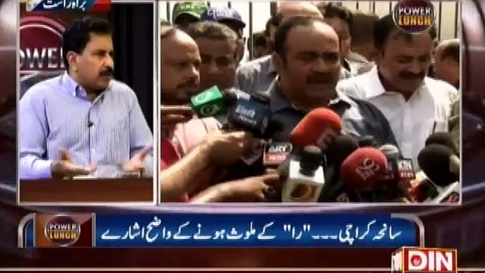 Power Lunch- Saniha-e-Karachi "RAW" k Mulawis Hone k Ishare...13 May 2015