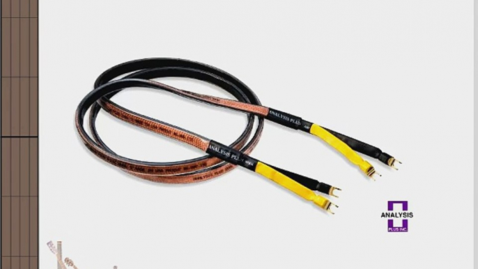 Analysis Plus Oval 9 Speaker Cable (Stereo Pair) 8 ft