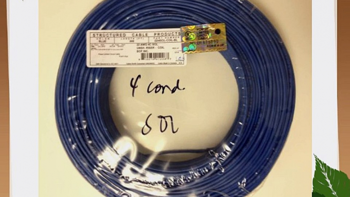 Security / Burglar Alarm Cable 22/4 Solid Blue 500ft