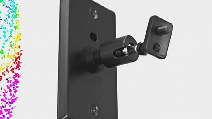 Pinpoint Mounts AM21-Black Universal Home Theater Speaker Wall Ceiling Mount with Electrical