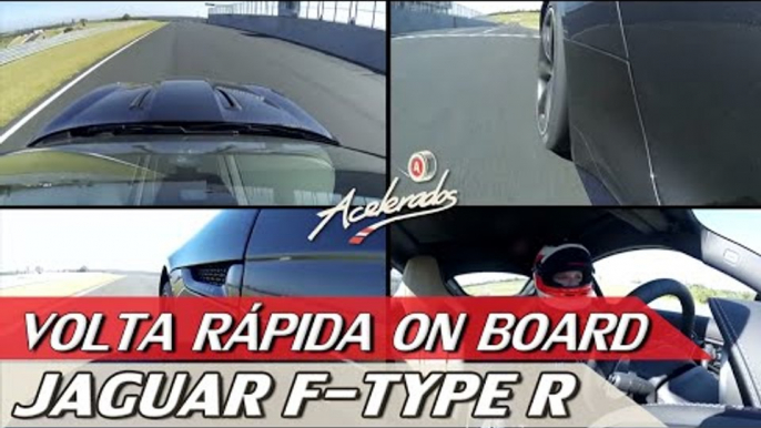 JAGUAR F-TYPE R - VOLTA RÁPIDA ON BOARD #1 COM RUBENS BARRICHELLO | ACELERADOS