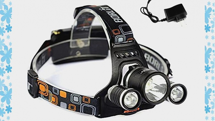 Welltop? USB 5000 Lumen 3x CREE 3?L2 XM-L 4 Modes Rechargeable Led USB Headlamps Head Lamps