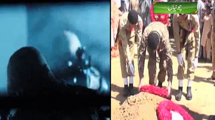 Dunya News - Martyr of Operation Zarb-e-Azb Subedar Ghulam Ali buried with full military honors in Thatta