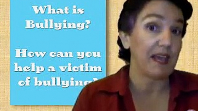 Bullying tip #1 What is bullying and how can you help a victim of bullying?