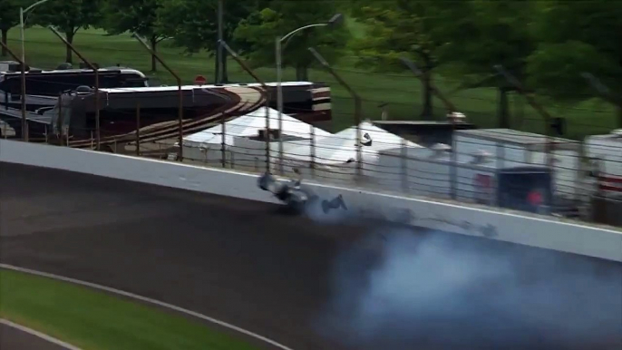 Indycar Indy 500 2015 Pre Qualifying Carpenter Massive Crash