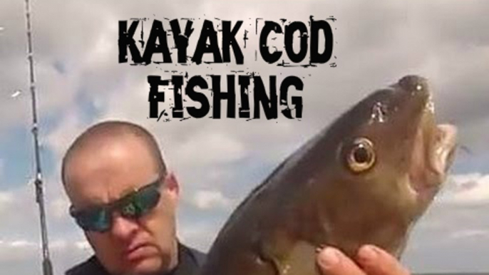 Kayak Fishing - Kayak Sea Fishing for Cod - Boulby UK - GoPro