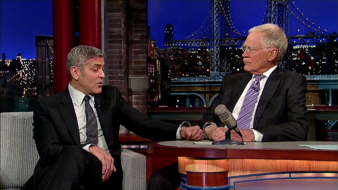 Le selfie et les confessions de George Clooney à David Letterman