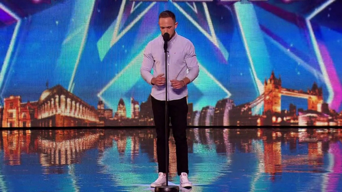 Singer Haydn Cooke hopes nerves won't rain on his parade - Britain's Got Talent 2015