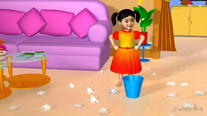 Bits of Paper - 3D Animation English Nursery rhyme for children with lyrics