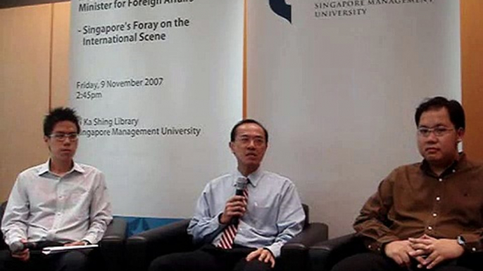 Minister George Yeo's opening remarks at SMU dialogue