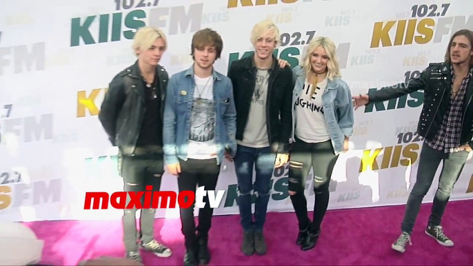 R5 Ross, Riker, Rocky, Rydel, Ellington KIIS FM Wango Tango 2015 Pink Carpet Arrivals