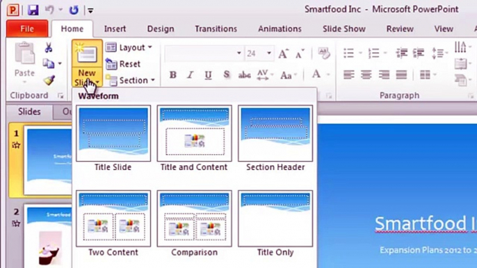 PowerPoint 2010 Tutorial 4 of 6 - PowerPoint Charts and PowerPoint Tables
