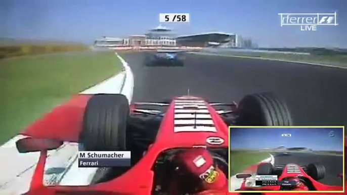 F1 2006 Michael Schumacher vs Alonso Istanbul Park Onboard