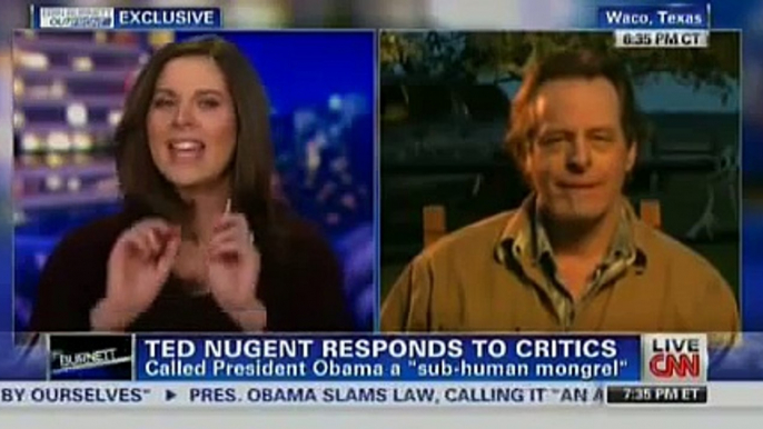 Ted Nugent Responds to Critics for Calling President Obama 'SubHuman Mongrel' on CNN Erin Burnett