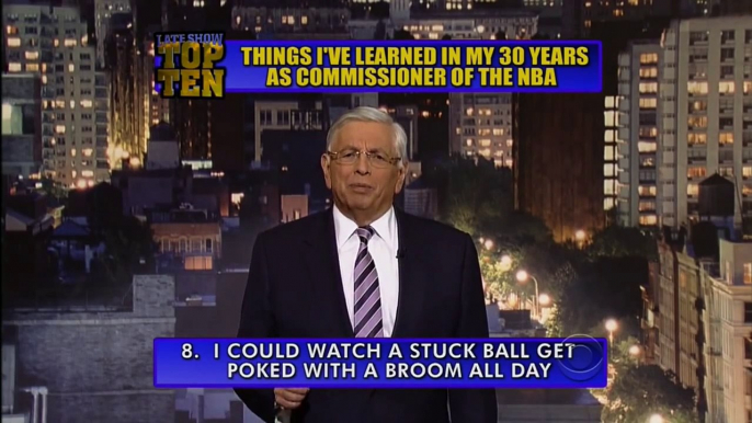 Commissioner David Stern Presents the Top 10 on The Late Show with David Letterman