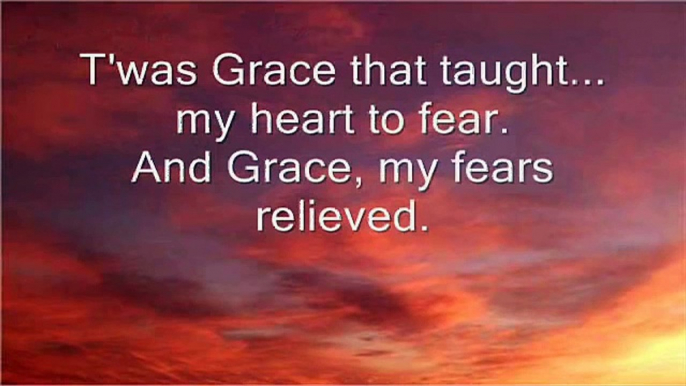 Amazing Grace with lyrics