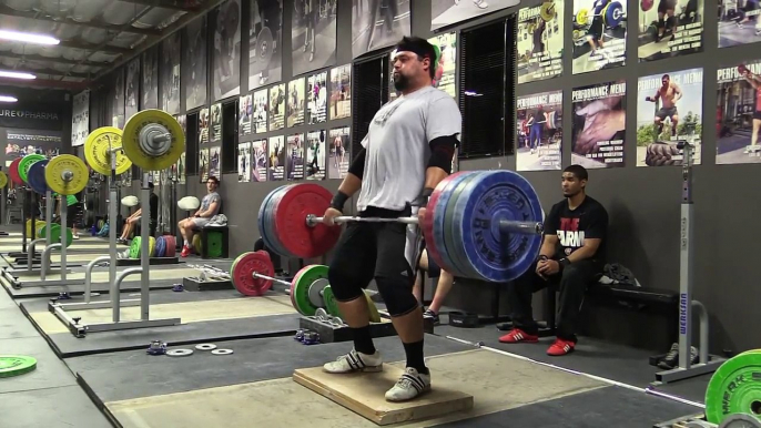 Olympic Weightlifting 2-6-15 - Clean Pull on Riser, Clean, Jumping Squat, Clean Pull