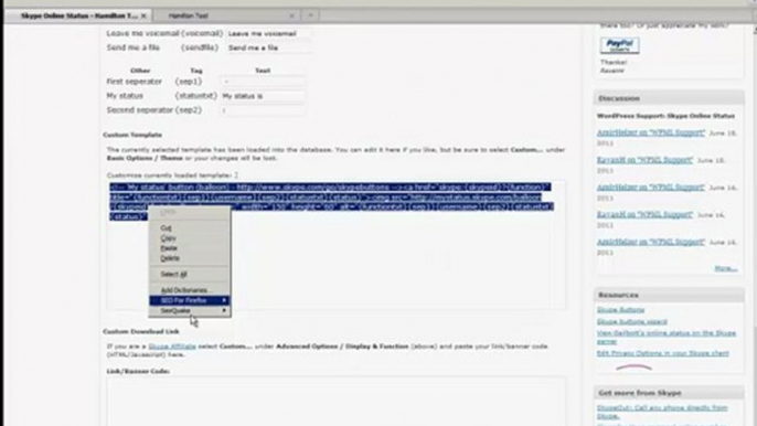 Wordpress Skype Plugin-Skype Plugin for Wordpress